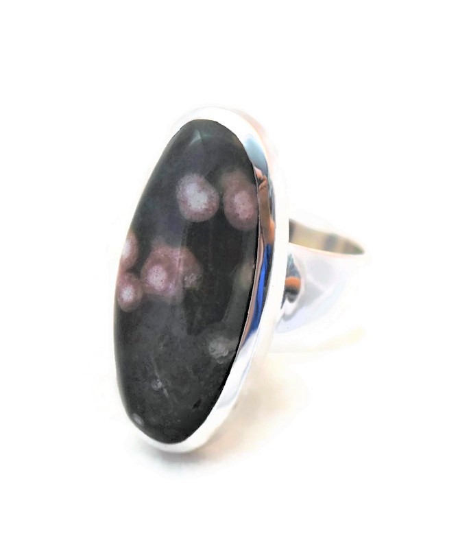 Oval Ocean Jasper Ring