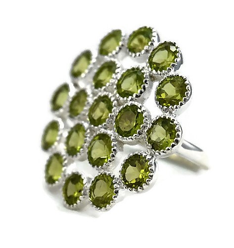 Peridot Dots Ring