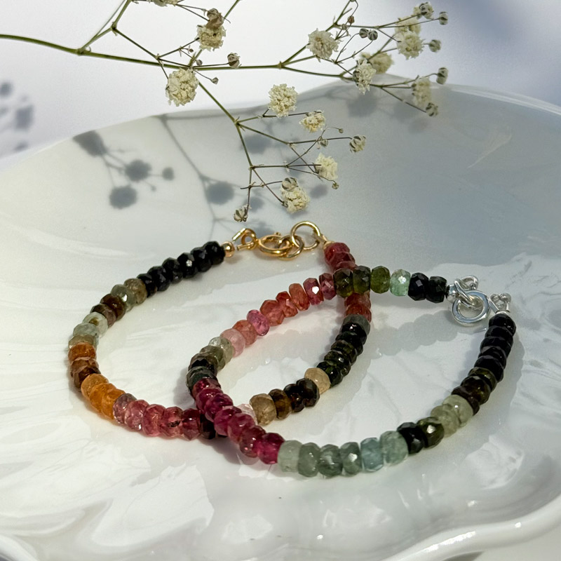 צמיד טורמלין מולטי-קולור רונדל