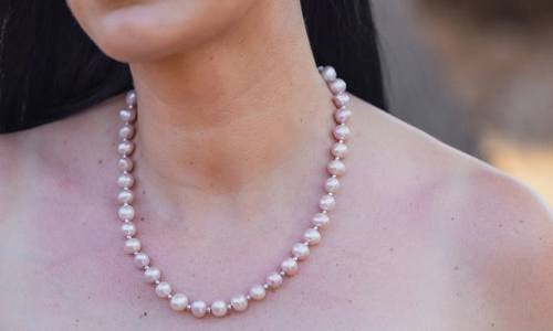 Pink Pearls Necklace