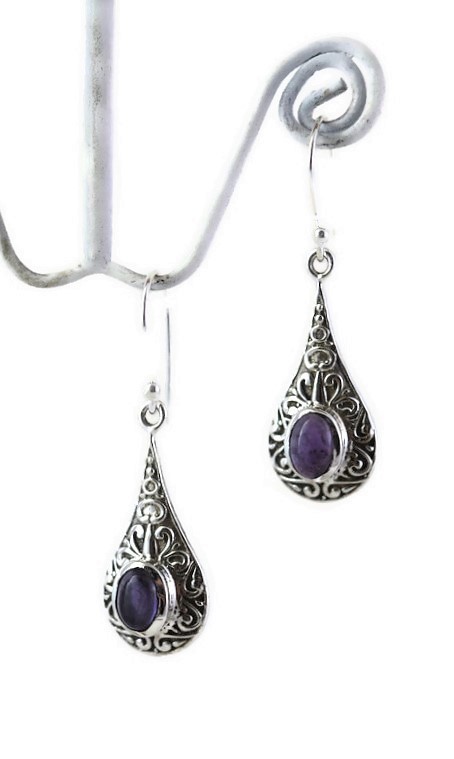 Ornate Lapis Lazuli Earrings