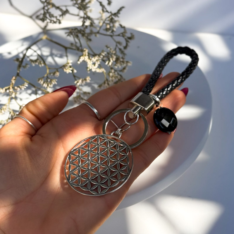 מחזיק מפתחות פרח החיים מחזיק מפתחות פרח החיים