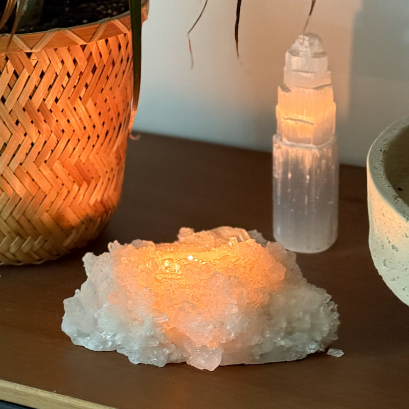 פמוט מושבת קוורץ גדול