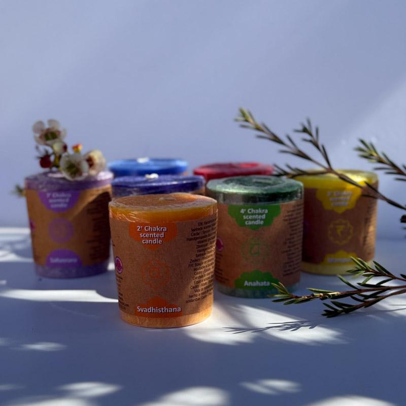 מארז נרות צ'אקרות