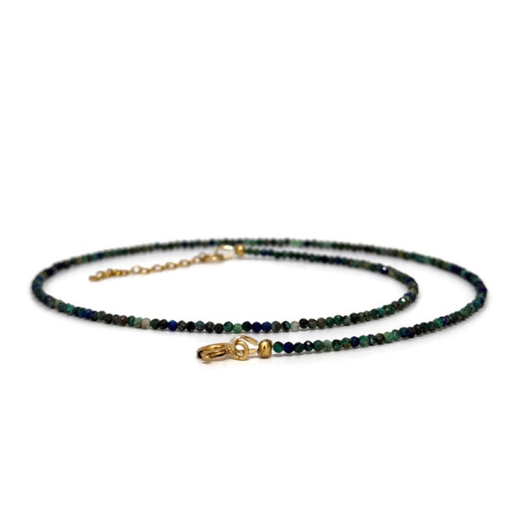 מחרוזת אזוריט- מלכיט עדינה מחרוזת אזוריט- מלכיט עדינה