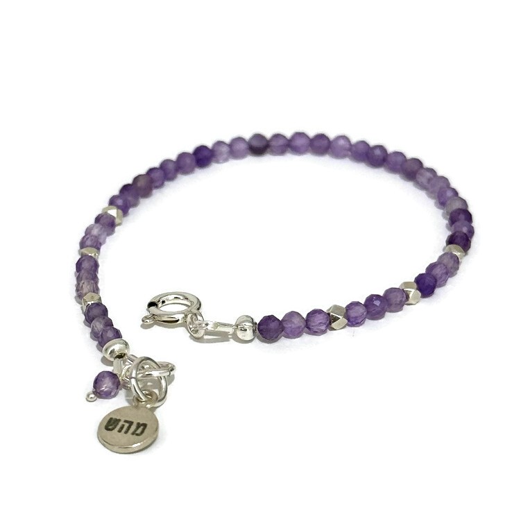 צמיד אמטיסט מהש ולנשום צמיד אמטיסט מהש ולנשום