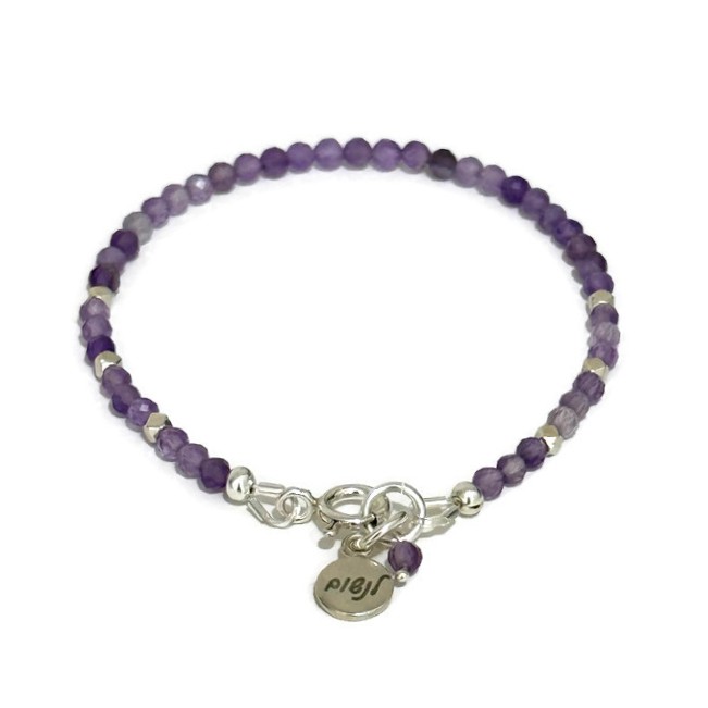 צמיד אמטיסט מהש ולנשום צמיד אמטיסט מהש ולנשום