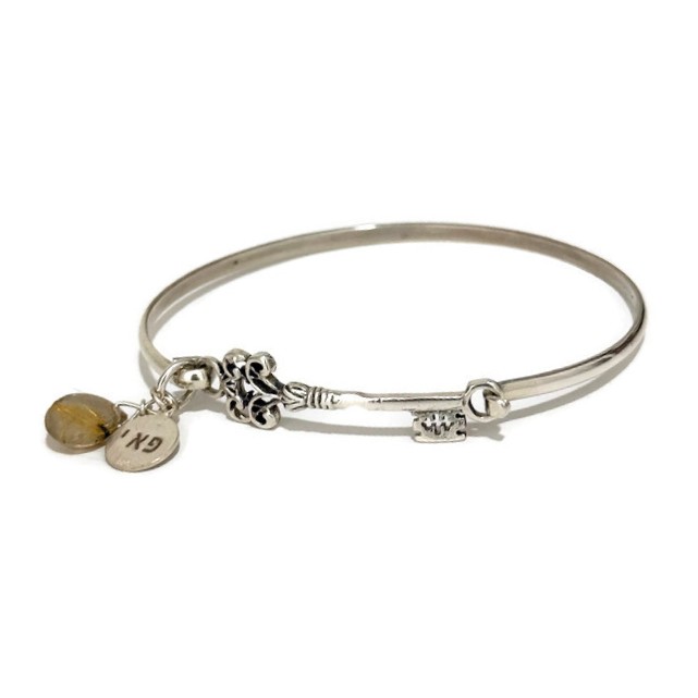 צמיד מפתח לברכת שפע- רוטילייטד קוורץ , סאל, פאי צמיד מפתח לברכת שפע- רוטילייטד קוורץ , סאל, פאי