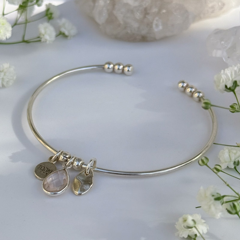 צמיד רוז קוורץ גאיה- ואהבת צמיד רוז קוורץ גאיה- ואהבת