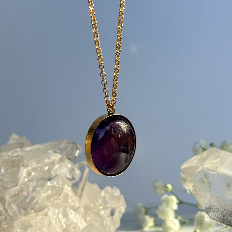 שרשרת אמטיסט - מעגל הנשמה שרשרת אמטיסט - מעגל הנשמה