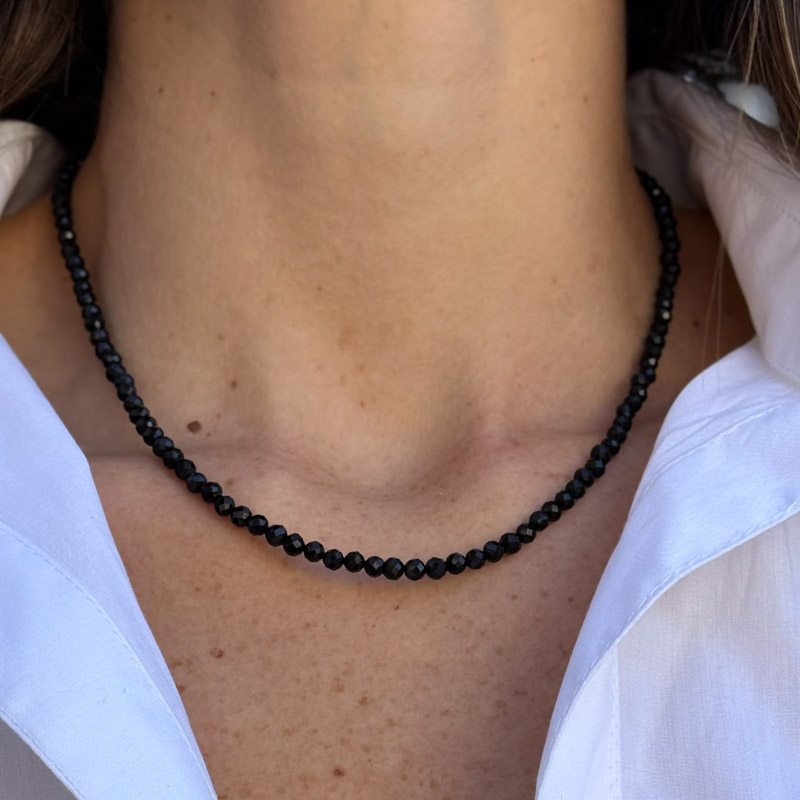 מחרוזת טורמלין שחור Classic