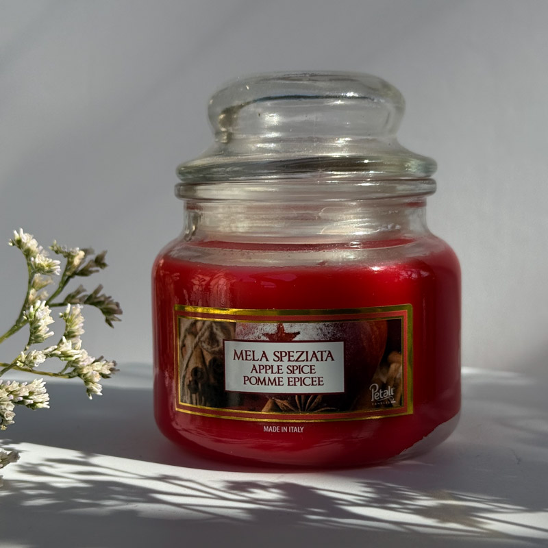 נר ריח גן עדן בכוס זכוכית - תפוח מתובל נר ריח גן עדן בכוס זכוכית - תפוח מתובל