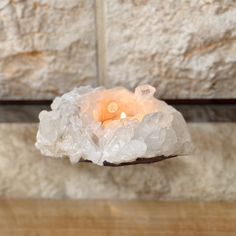 פמוט מושבת קוורץ קטנה