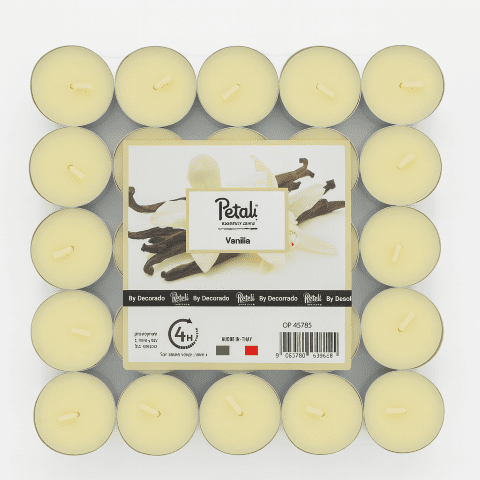 חבילת נרות טי לייט- וניל