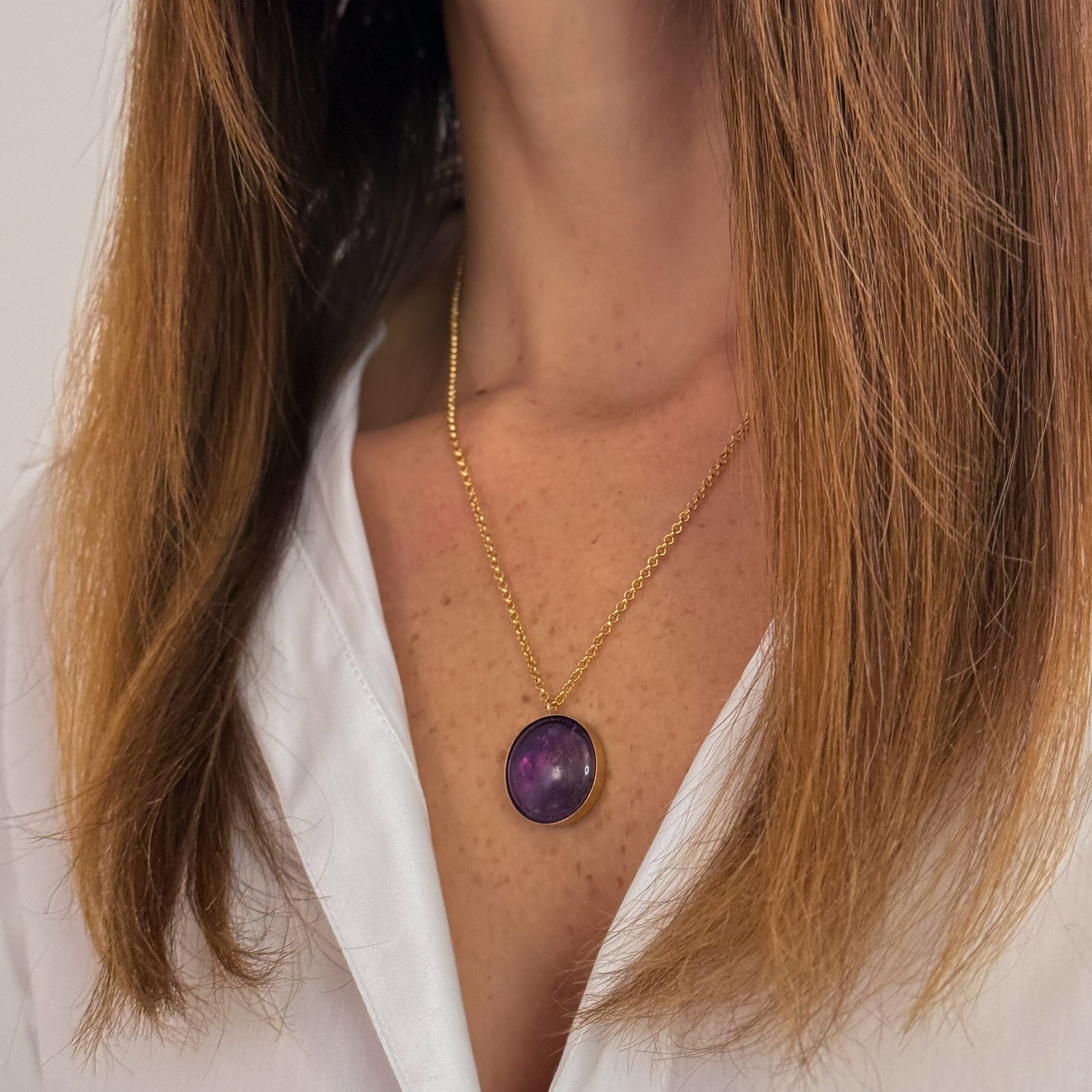 שרשרת אמטיסט - מעגל הנשמה שרשרת אמטיסט - מעגל הנשמה