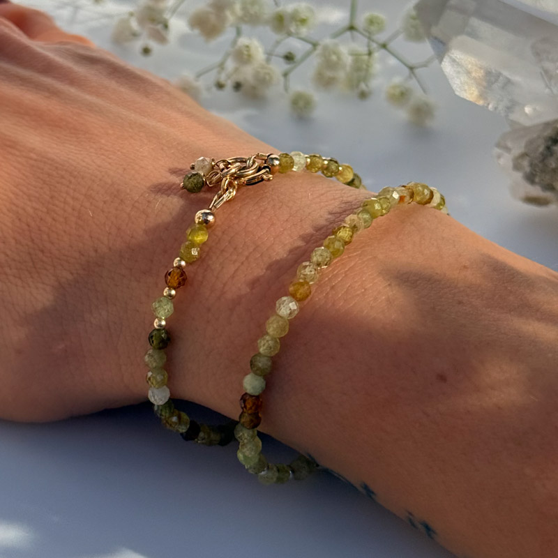 צמיד גרנט ירוק Classic