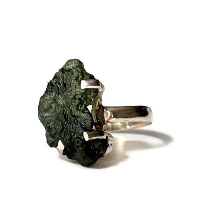 טבעת מולדובייט גולמי- Amelia