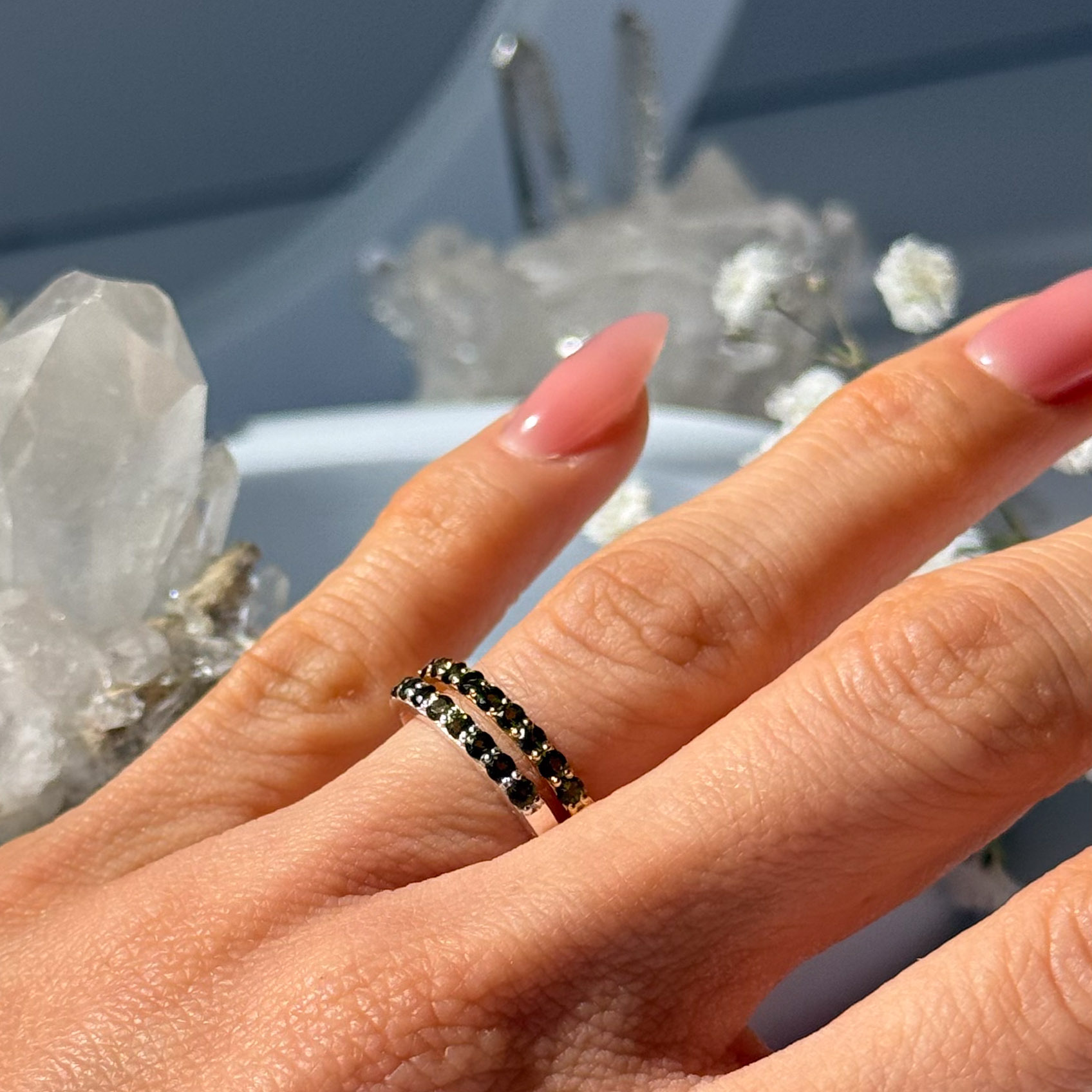 טבעת טורמלין ירוק- Helena