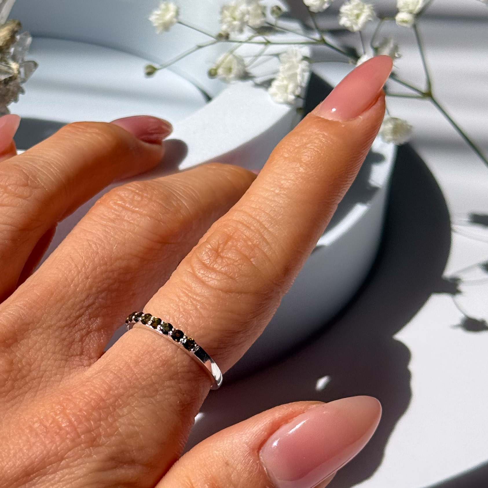 טבעת טורמלין ירוק- Helena