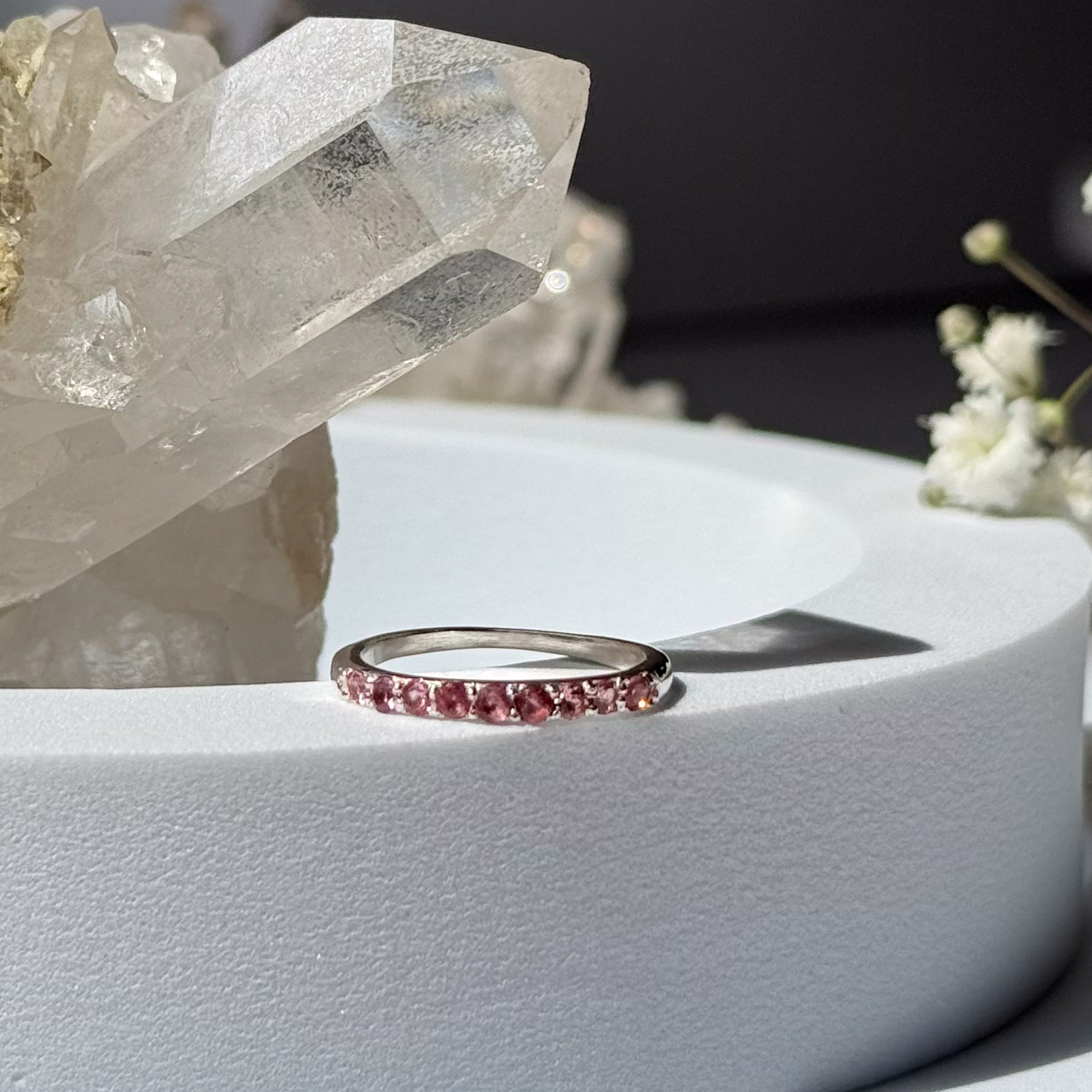 טבעת טורמלין ורוד- Helena