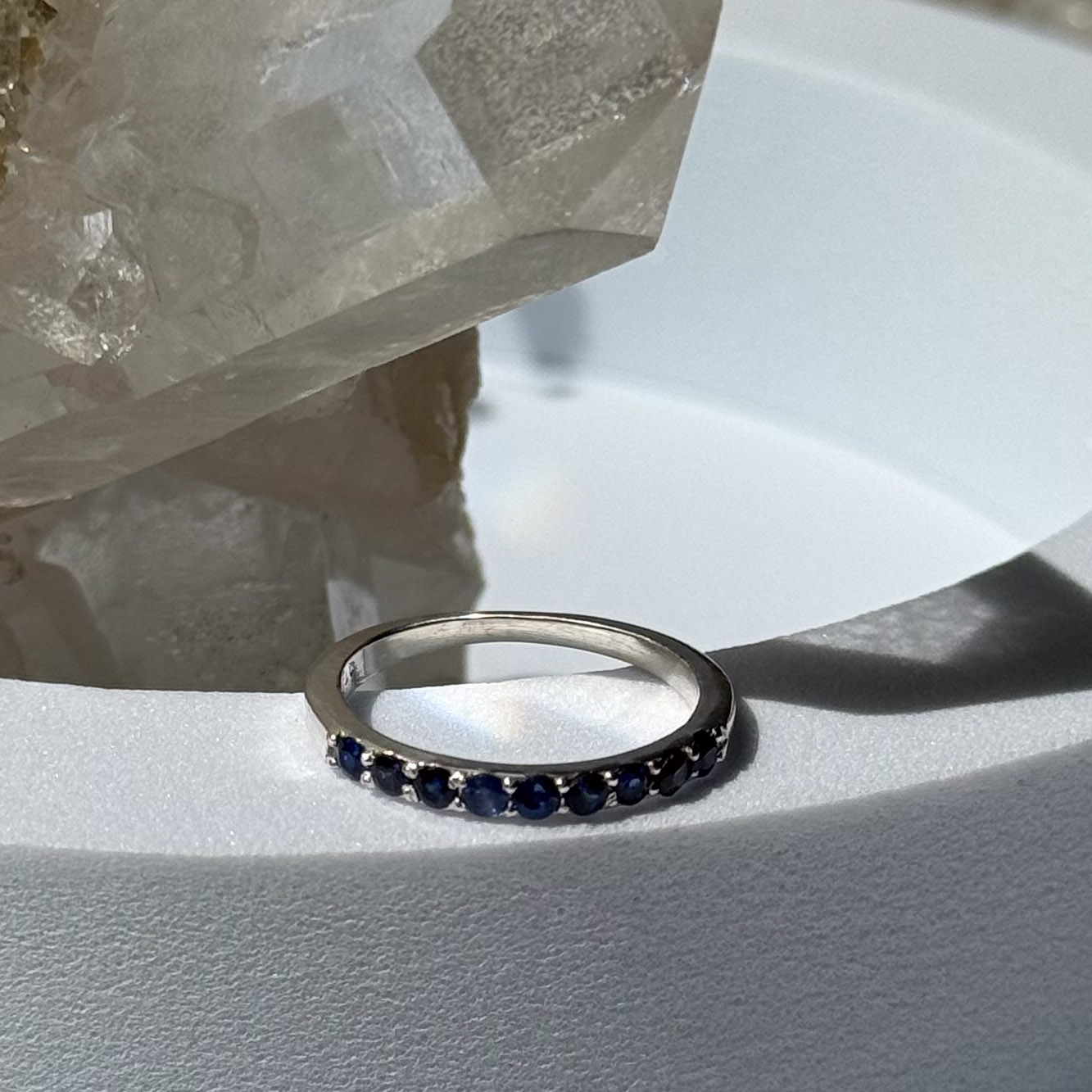 טבעת ספיר כחול- Helena