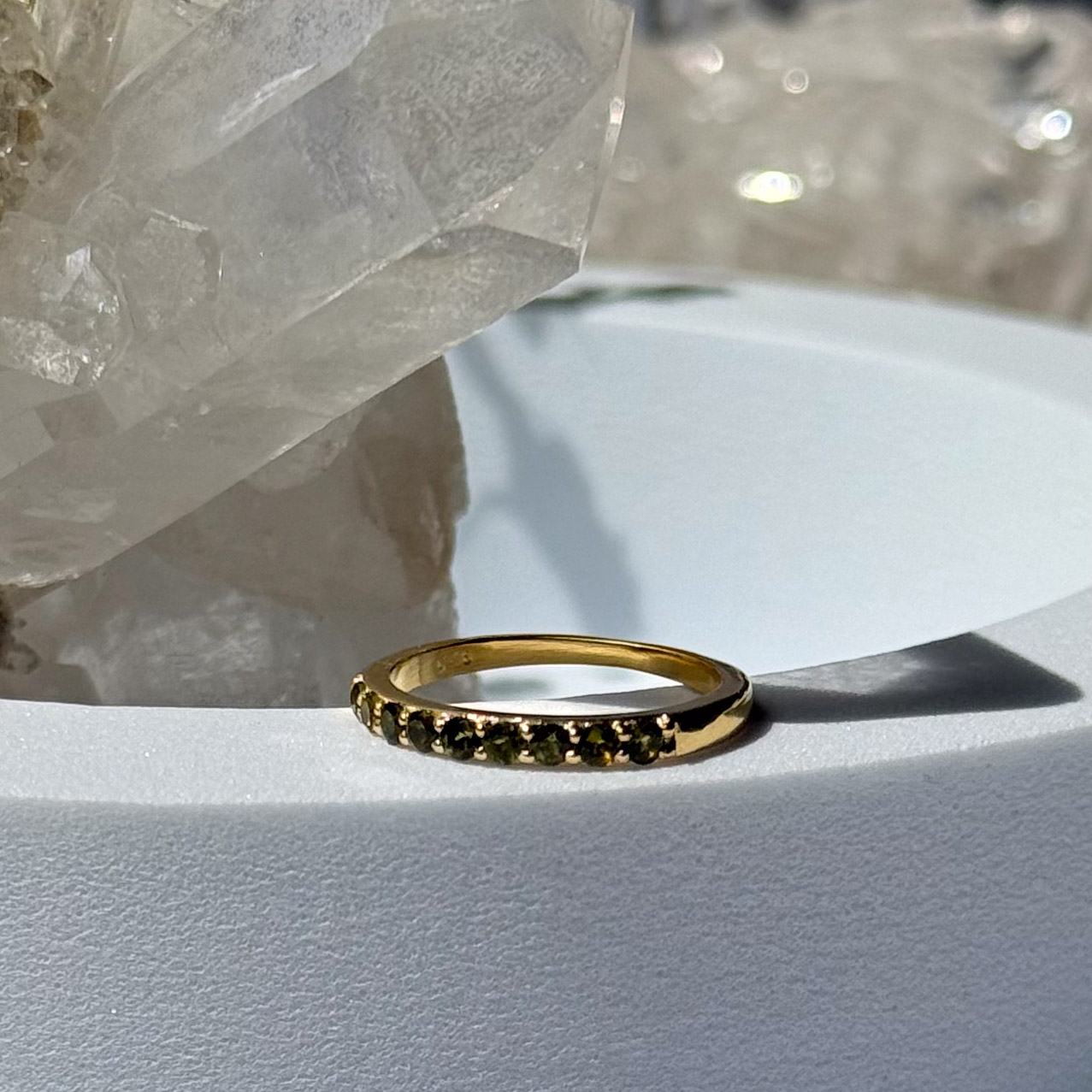 טבעת טורמלין ירוק- Helena