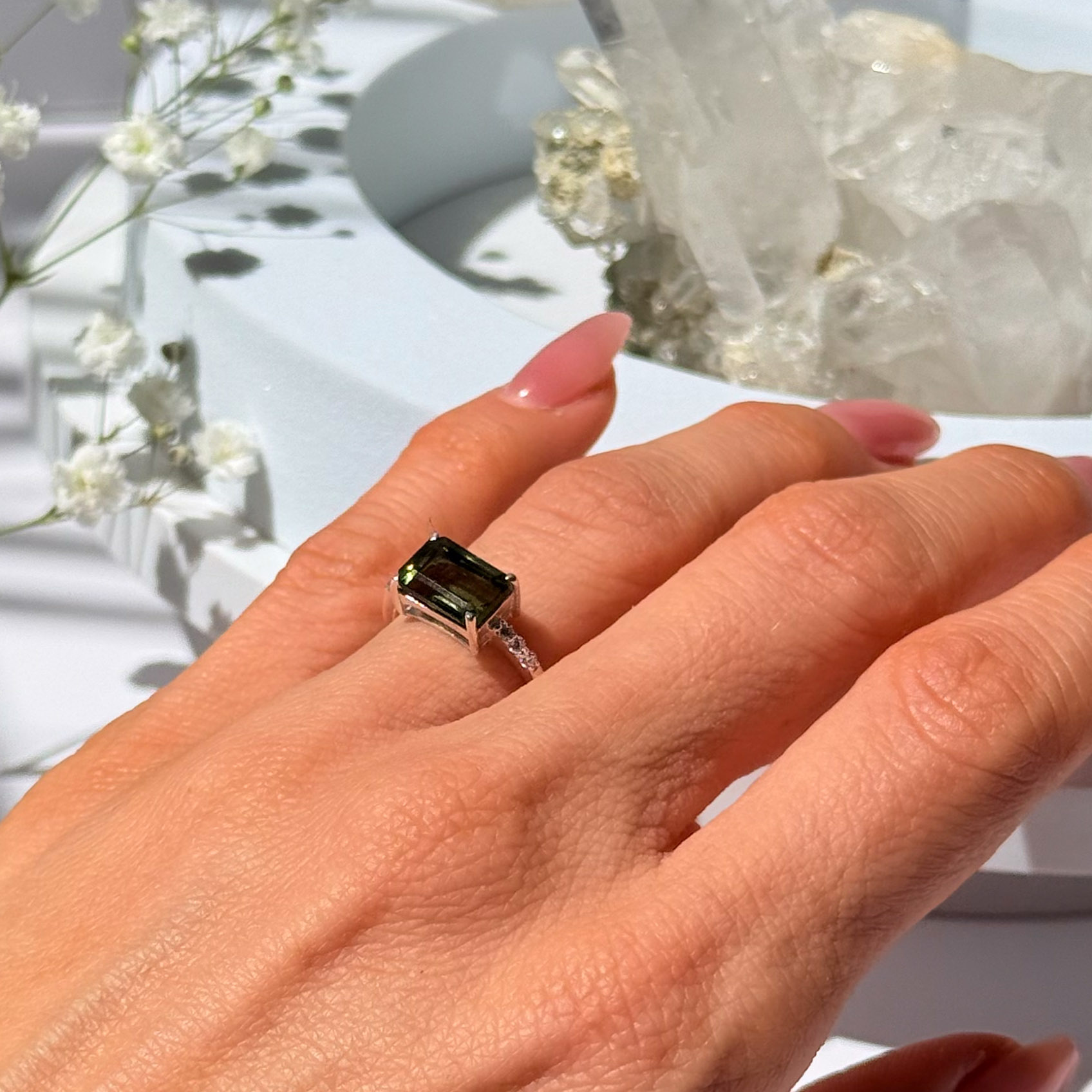 טבעת מולדובייט- Grace