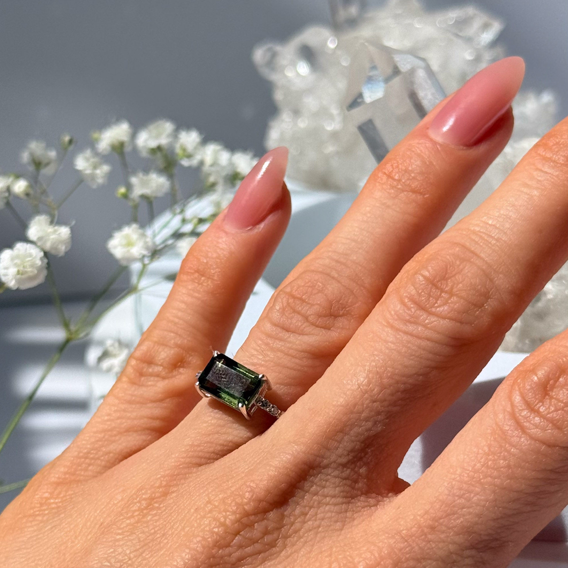 טבעת מולדובייט- Grace