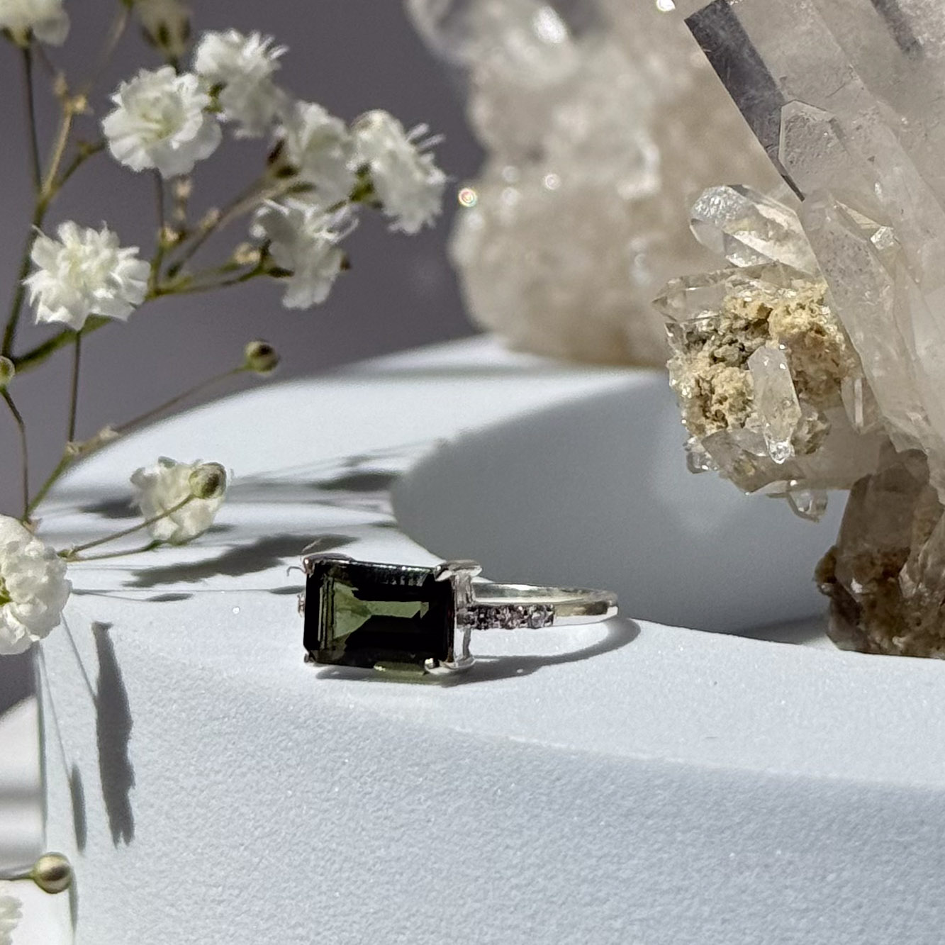 טבעת מולדובייט- Grace