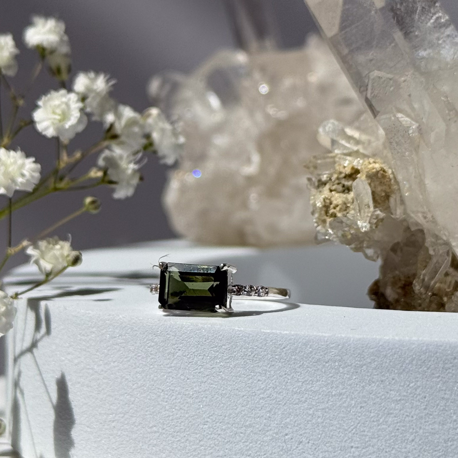 טבעת מולדובייט- Grace