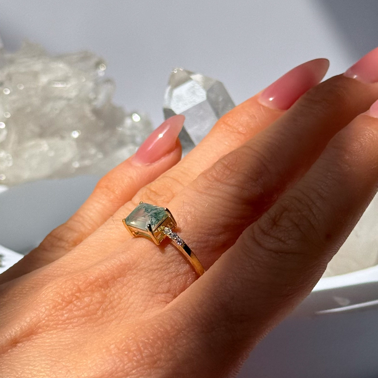 טבעת מוס אגת- Grace