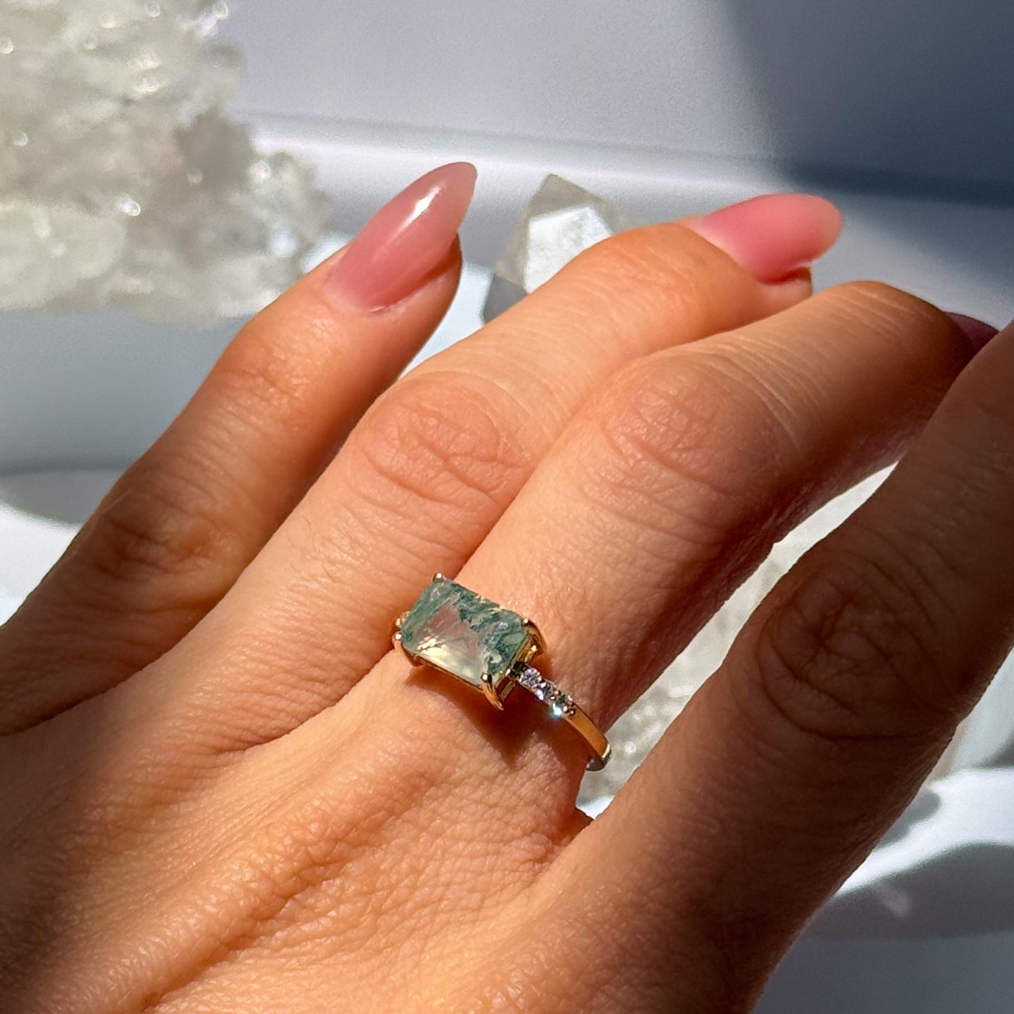 טבעת מוס אגת- Grace