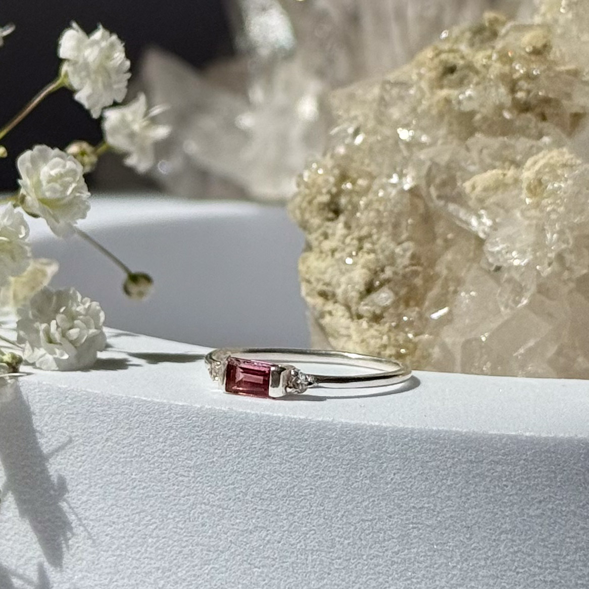 טבעת טורמלין ורוד- Victoria