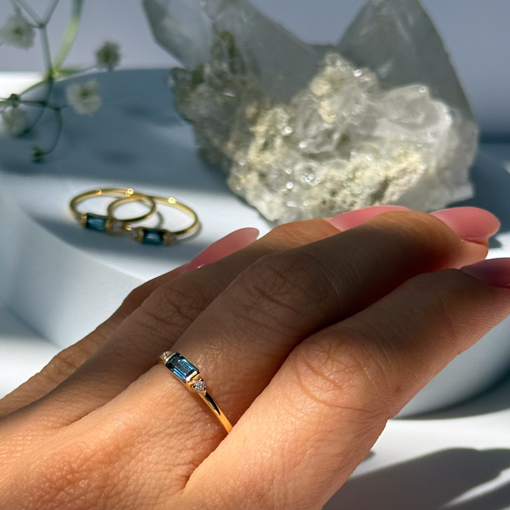 טבעת לונדון טופז- Victoria