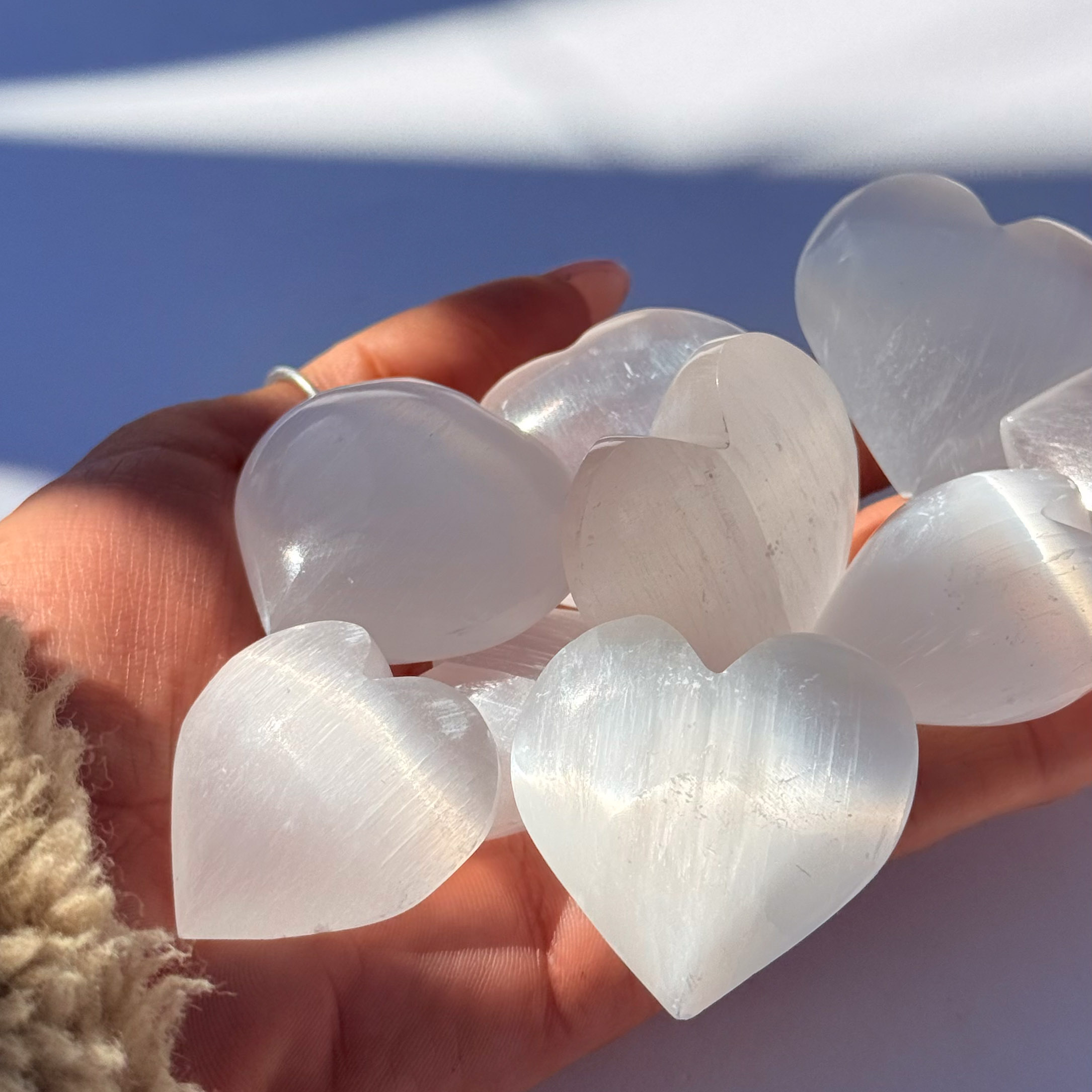 Selenite Heart Selenite Heart
