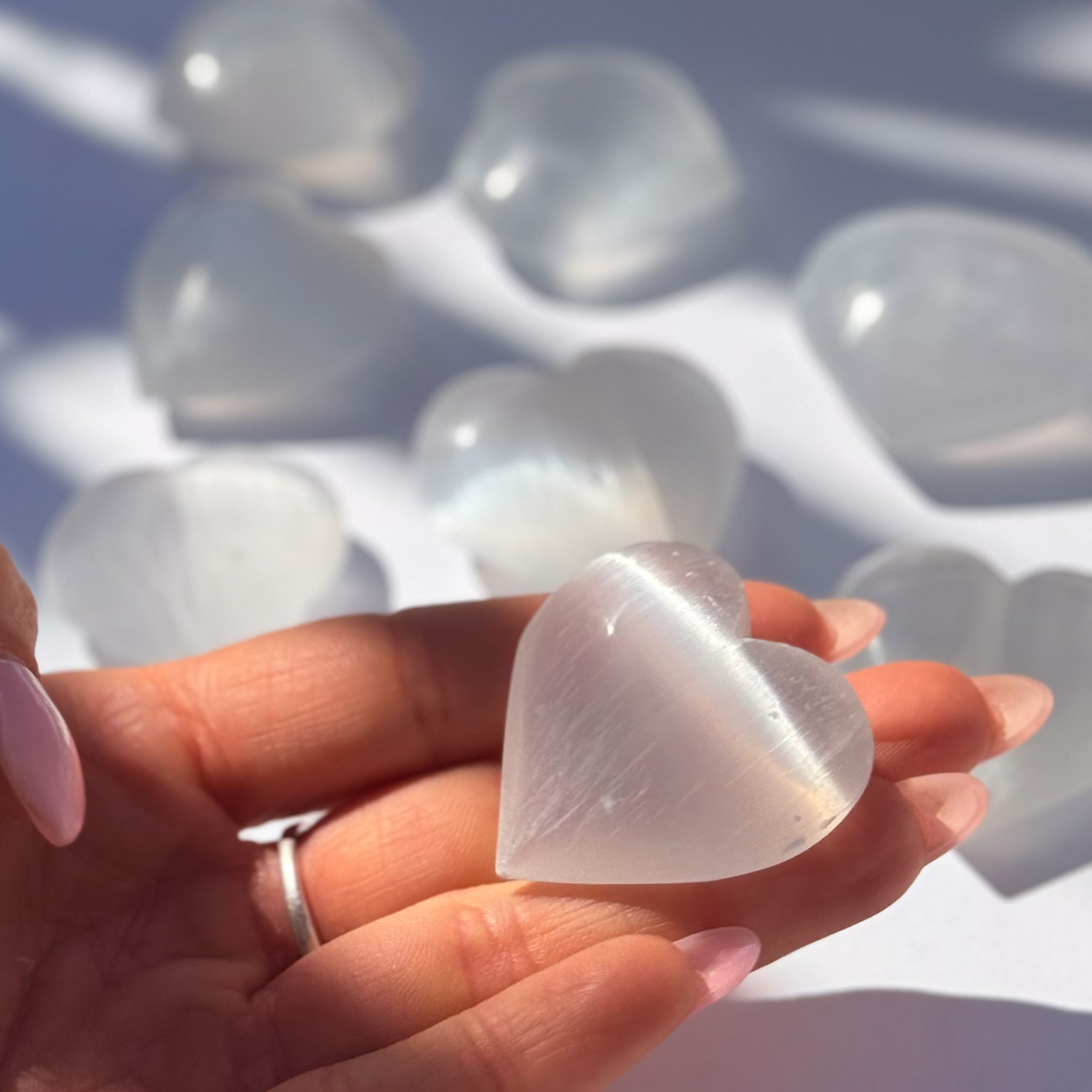 Selenite Heart Selenite Heart