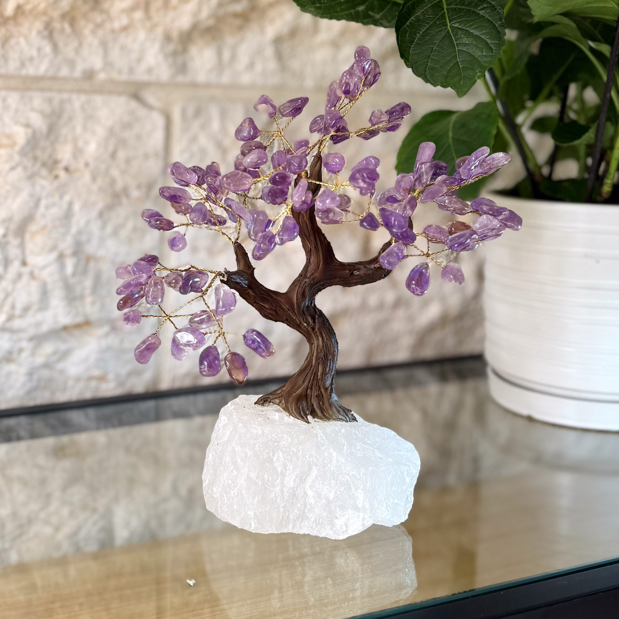 העץ הנדיב אמטיסט על קוורץ גדול